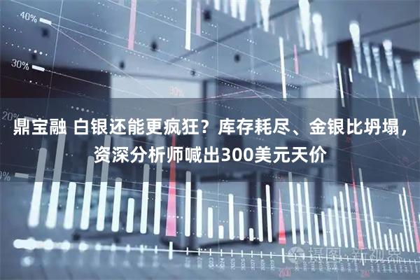 鼎宝融 白银还能更疯狂？库存耗尽、金银比坍塌，资深分析师喊出300美元天价