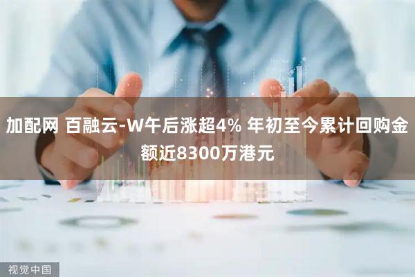加配网 百融云-W午后涨超4% 年初至今累计回购金额近8300万港元